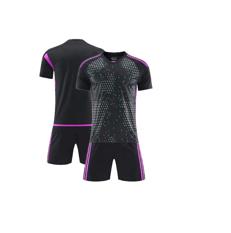 UNIFORME DEPORTIVO NIÑOS NEGRO SUBLIMABLE UK018