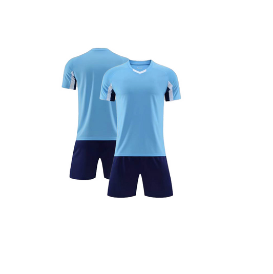 UNIFORME DEPORTIVO NIÑOS CELESTE SUBLIMABLE UK001