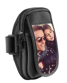 ARMBAND-BANDA DE BRAZO NEOPRENO PARA CELULARES NEGRA SUBLIMABLE