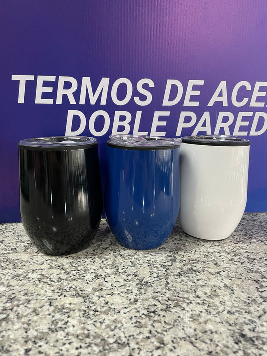 VASO VINERO "LIFE" EXTERIOR DE METAL 12oz