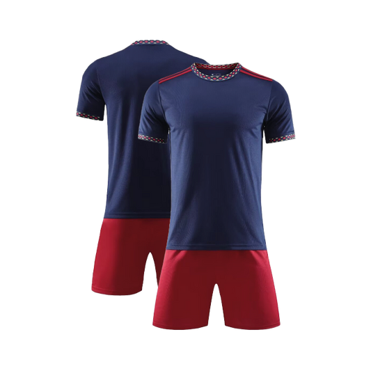 UNIFORME DEPORTIVO AZUL NAVY Y ROJO SUBLIMABLE UA013