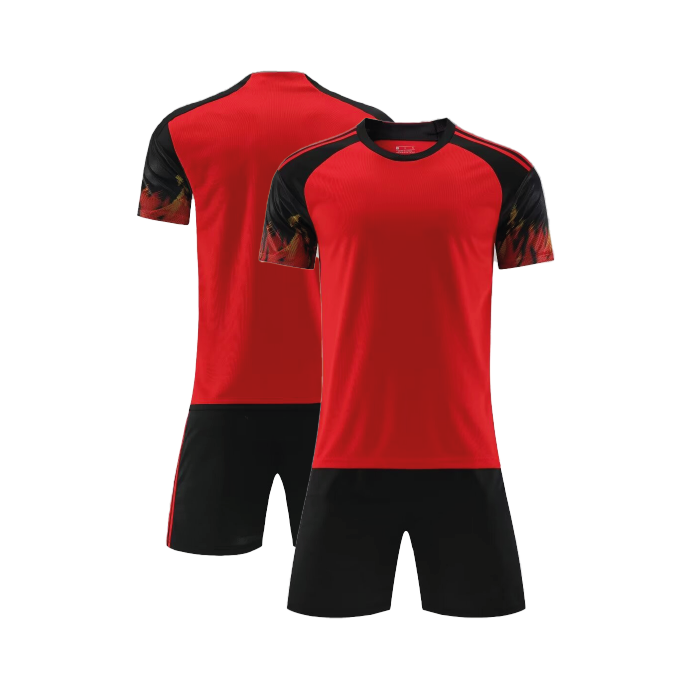 UNIFORME DEPORTIVO ROJO FUEGO SUBLIMABLE UA020