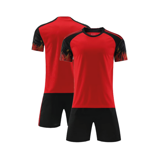 UNIFORME DEPORTIVO ROJO FUEGO SUBLIMABLE UA020