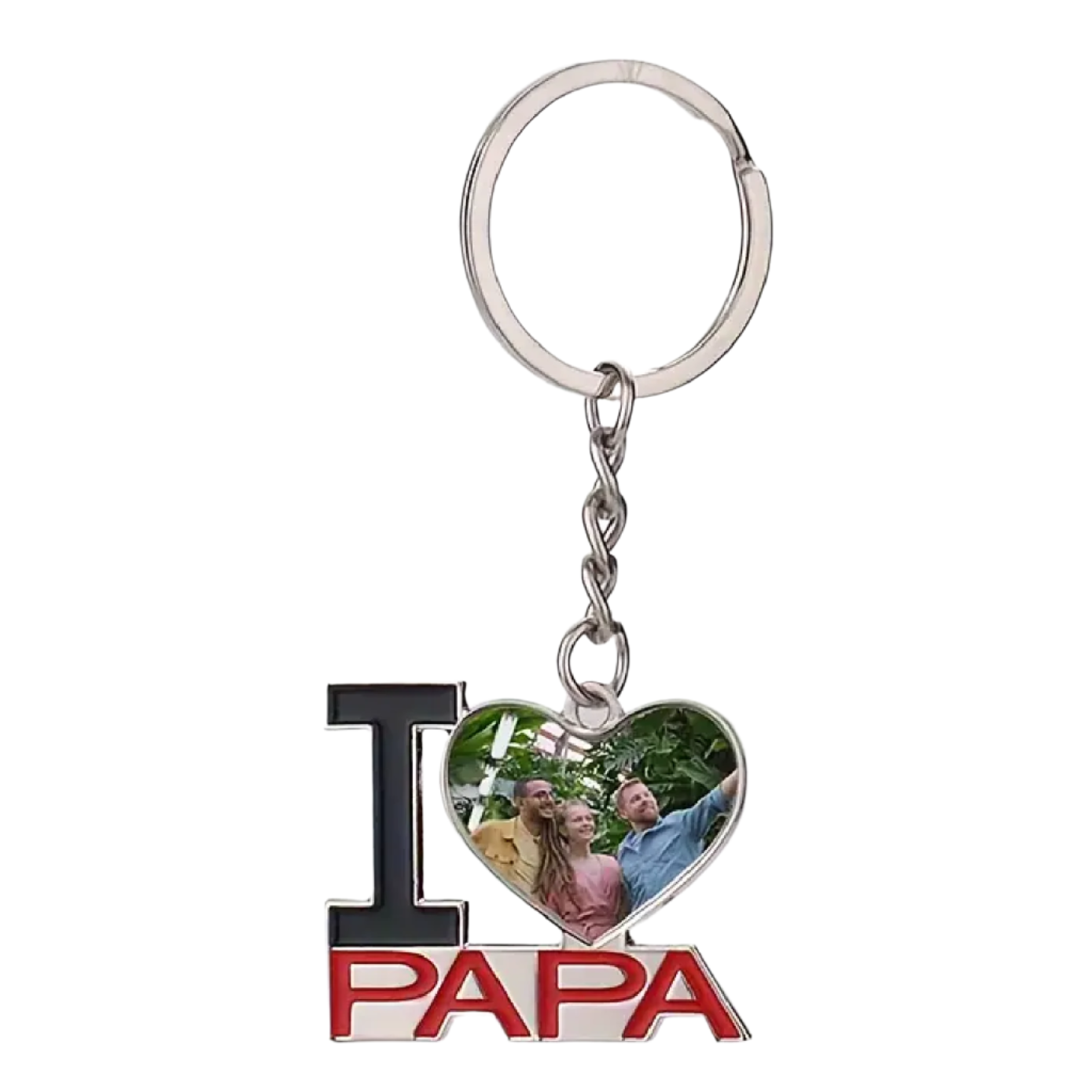 LLAVERO LOVE PAPA METÁLICO 4x3,4x03 mm