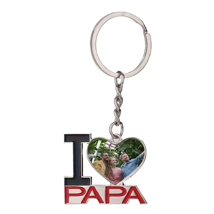 LLAVERO LOVE PAPA METÁLICO 4x3,4x03 mm