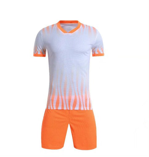 UNIFORME DEPORTIVO NARANJA Y BLANCO SUBLIMABLE UA010