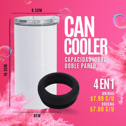 ENFRIADOR DE LATAS (CAN COOLER) DOBLE PARED 16 oz