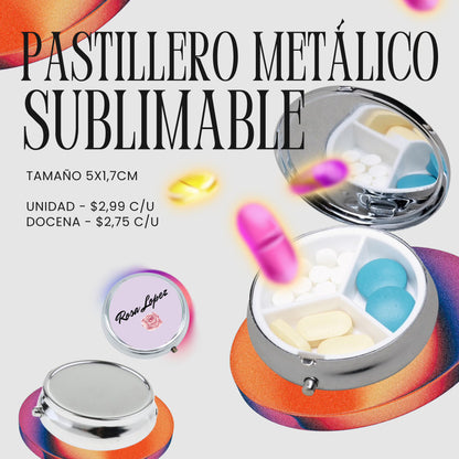 PASTILLERO METÁLICO SUBLIMABLE