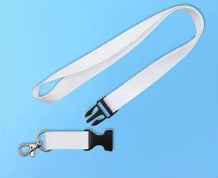 PORTA GAFETE LANYARD HERRAJE PLÁSTICO SUBLIMABLE