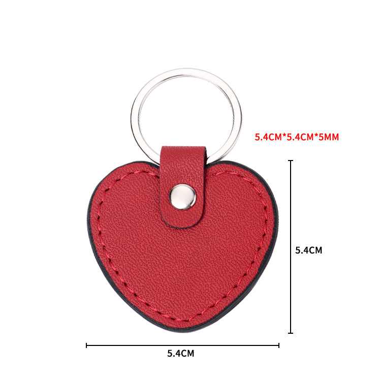 LLAVERO CORAZÓN (CUERO SINTETICO) - GRABADO LASER