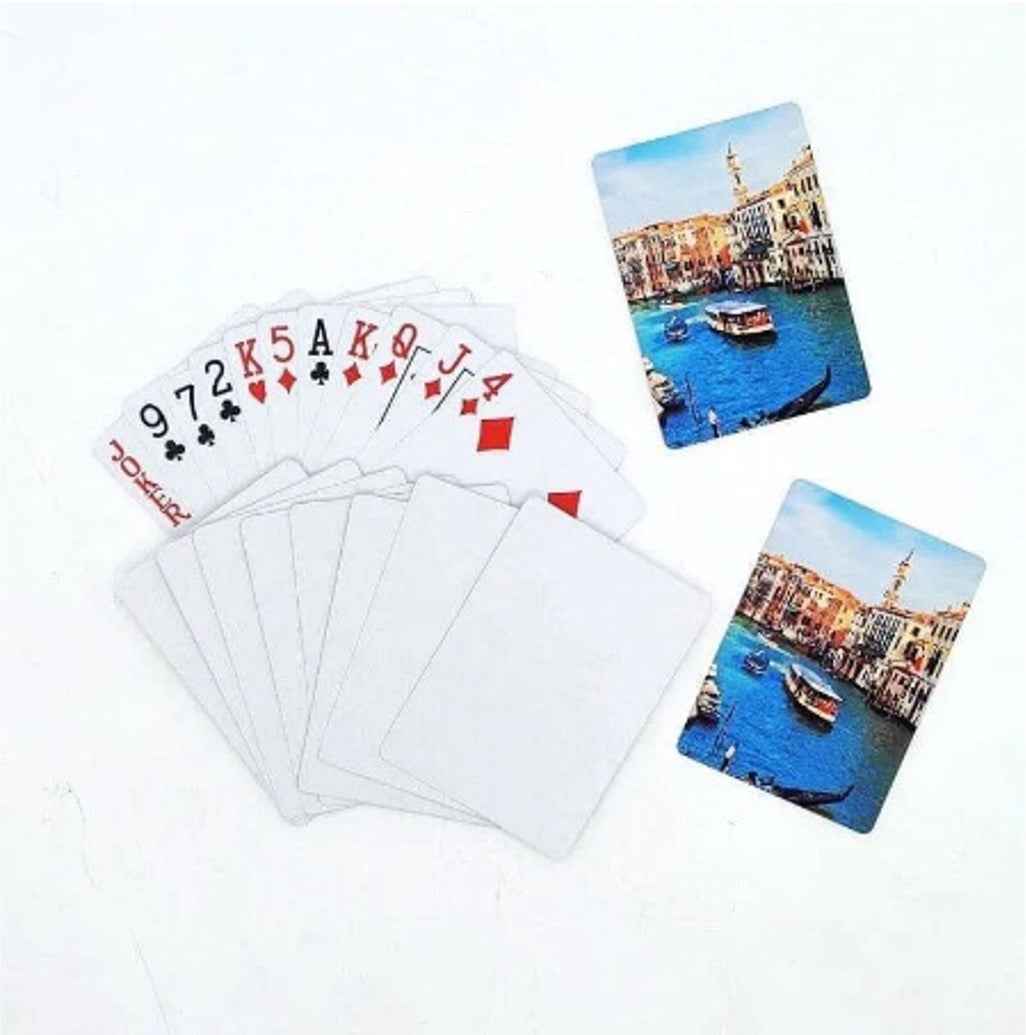 JUEGO DE SET CARTAS/NAIPES ONE SIDE SUBLIMABLES