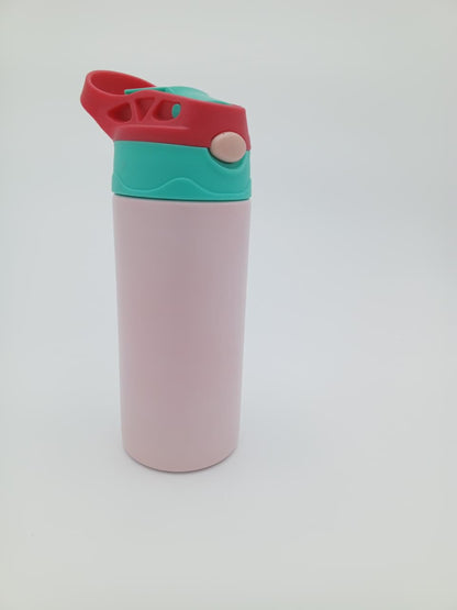 BOTELLA INFANTIL 12 OZ ROJA ''GLOW IN THE DARK'' ACERO