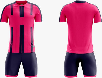 UNIFORME DEPORTIVO FUCSHIA Y NEGRO SUBLIMABLE UA005