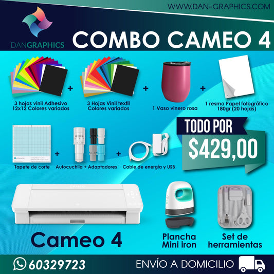 COMBO CAMEO 4 y MINI PLANCHA