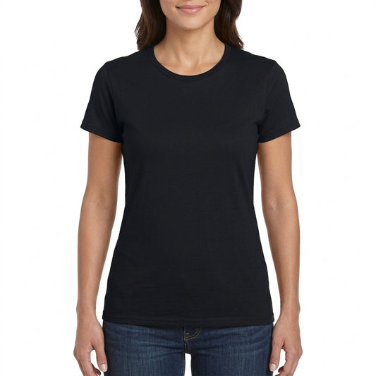 T-SHIRT  ''AIR COTTON DAMA NEGRO'' ALGODÓN PEINADO 100%