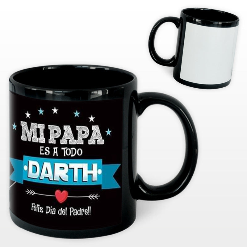 TAZA NEGRA CON VENTANA 11oz