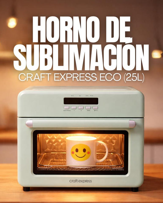 HORNO DE SUBLIMACION VERDE CLARO "CRAFT EXPRESS" 25 LT