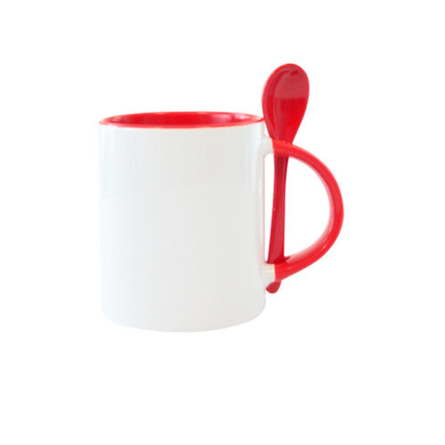 TAZA CON CUCHARA 11oz