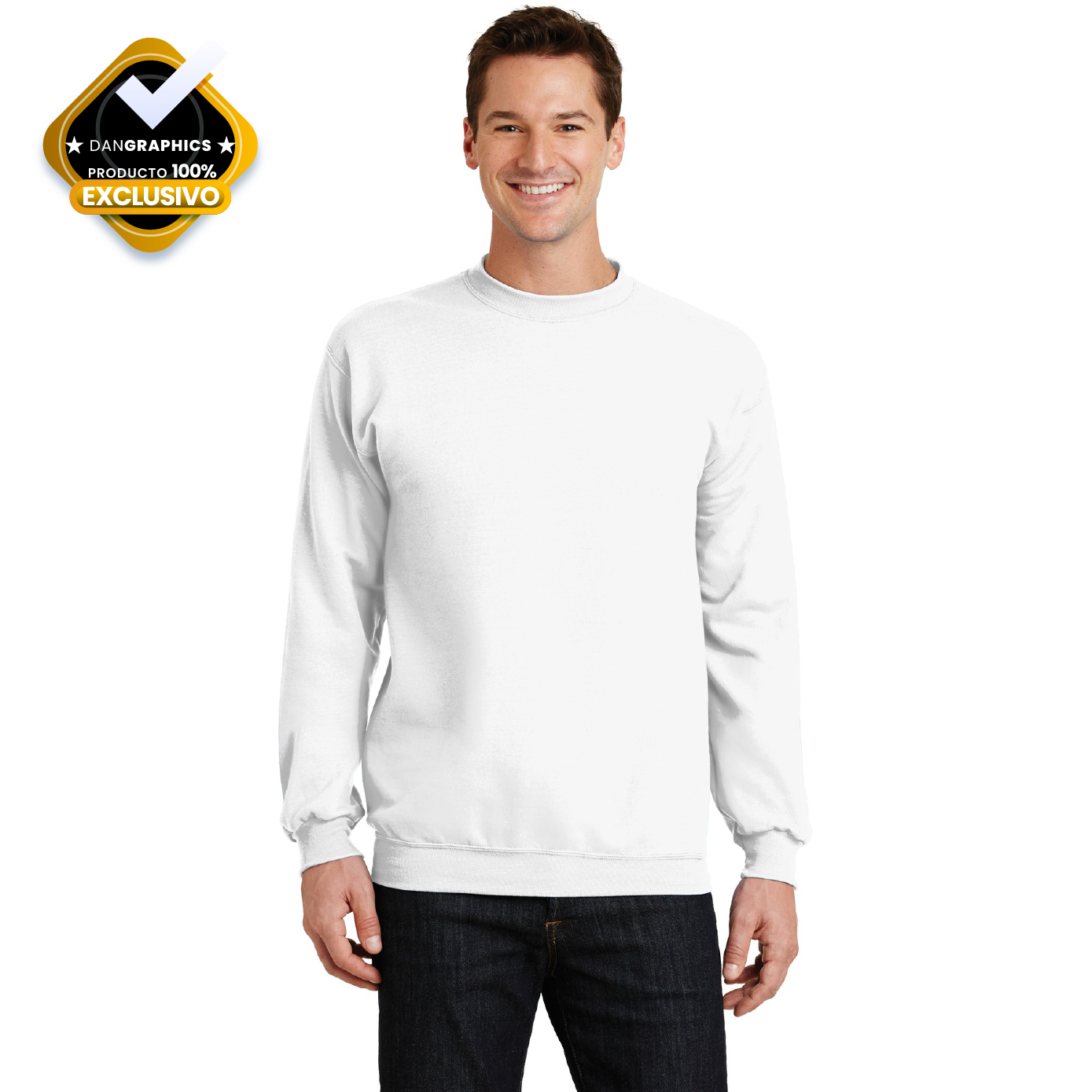 ABRIGO SUDADERA GALAXY BLANCA UNISEX 100% POLIESTER SUBLIMABLE