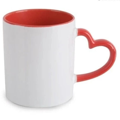 TAZA CON ASA CORAZÓN  11oz