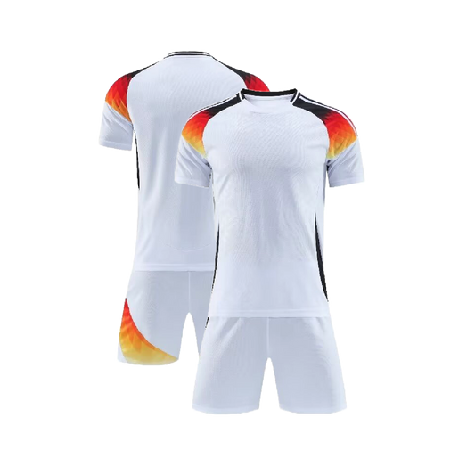 UNIFORME DEPORTIVO BLANCO CON NARANJA SUBLIMABLE UA040