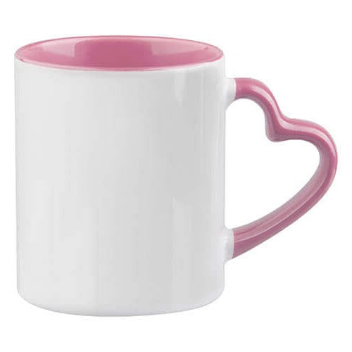 TAZA CON ASA CORAZÓN  11oz