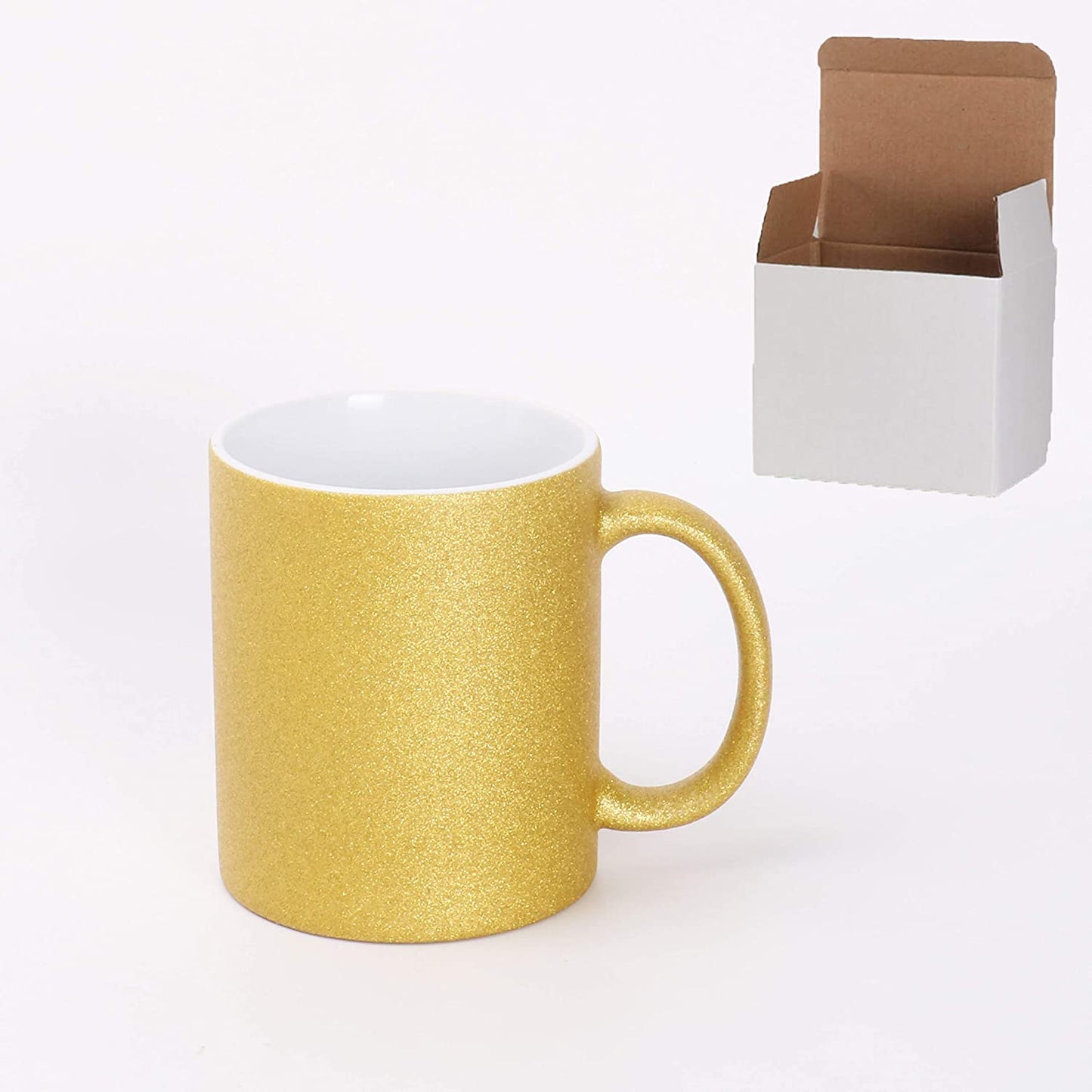 TAZA GLITTER CON CAJA INDIVIDUAL 11oz