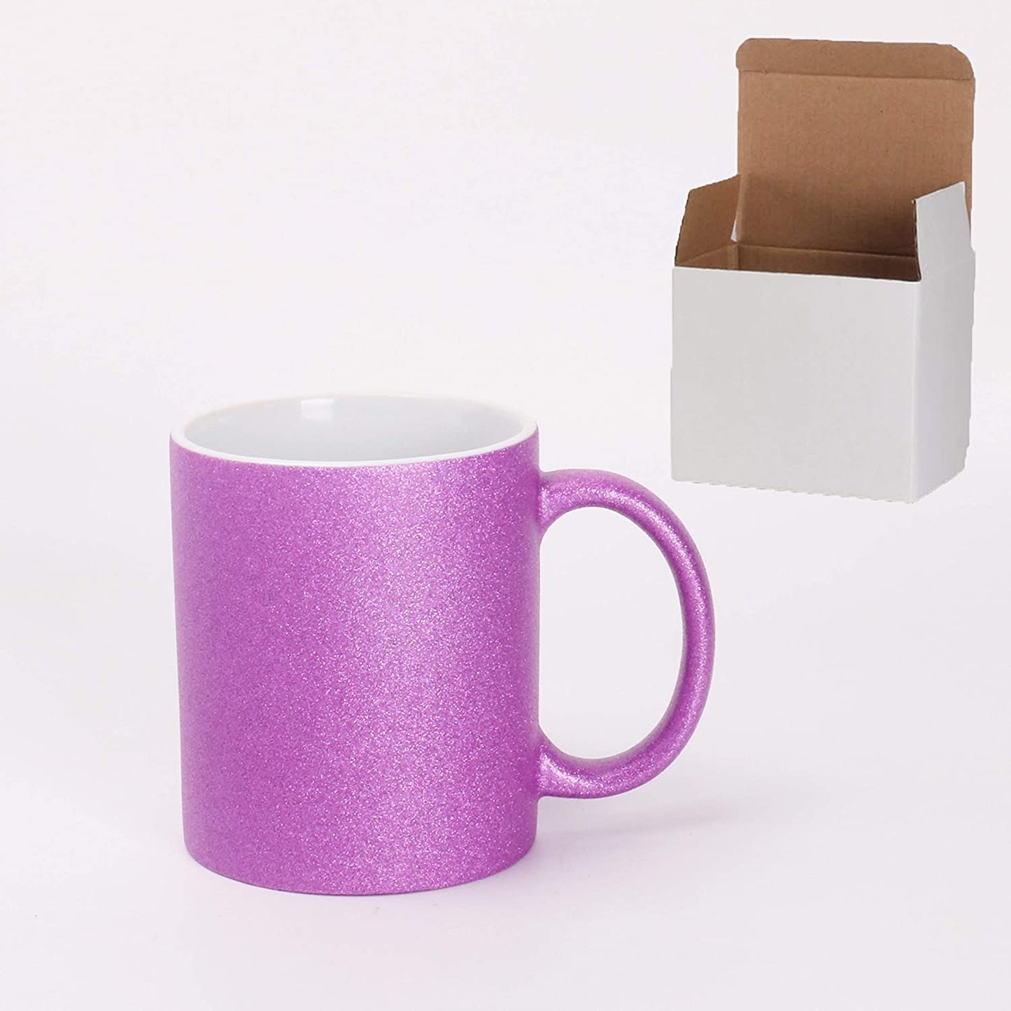 TAZA GLITTER CON CAJA INDIVIDUAL 11oz