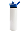 BOTELLA BLANCA ALUMINIO DEPORTIVA BOTÓN DE 750ml w143