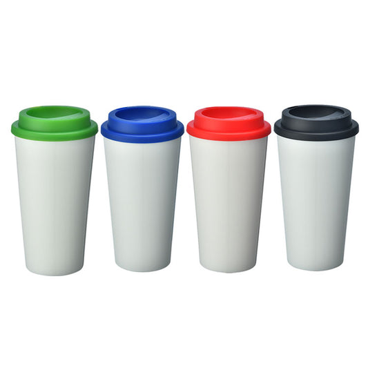 VASO BLANCO "STARBUCKS" CON TAPA DE COLOR 20 OZ