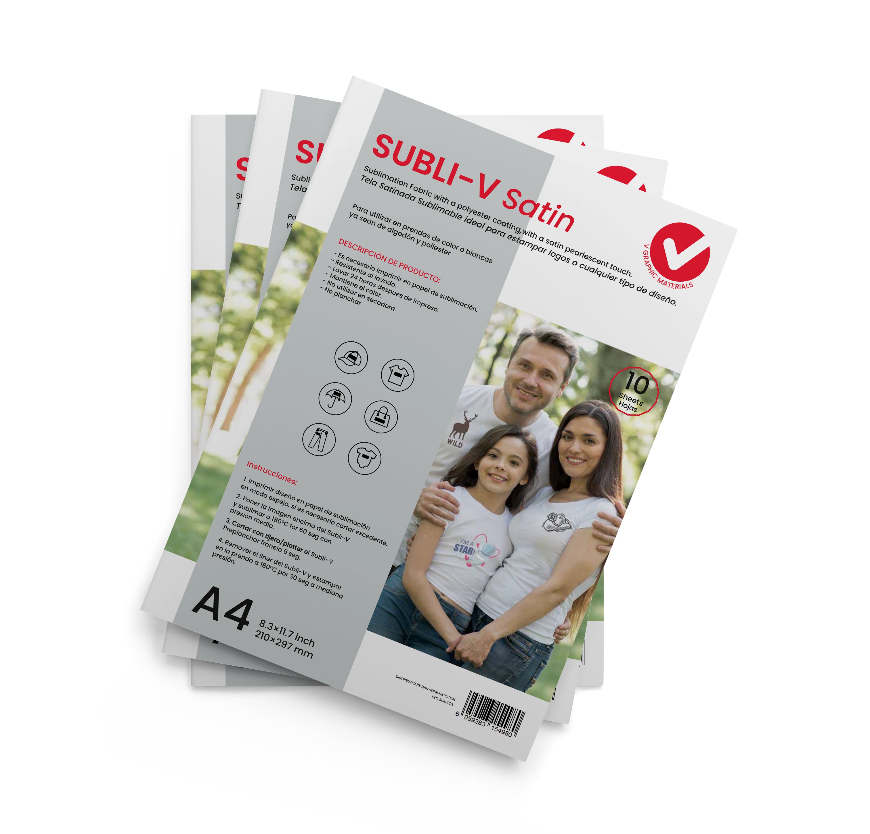 Subli Graphics SUBLI V SATIN (SUBLIMABLE) – DAN GRAPHICS