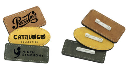 INSIGNIA/ IDENTIFICADOR DE BOTÓN RECTANGULAR CUERO SUBLIMABLE