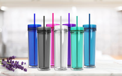 SKINNY TUMBLER DE ACRÍLICO 16oz