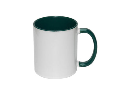 TAZA BLANCA FONDO Y ASA DE COLOR 11oz