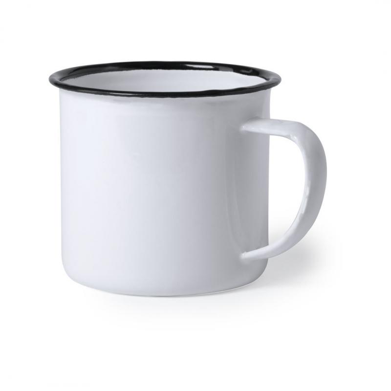 TAZA PELTRE CON BORDE DE COLOR 11oz