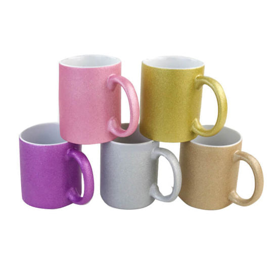 TAZA GLITTER CON CAJA INDIVIDUAL 11oz