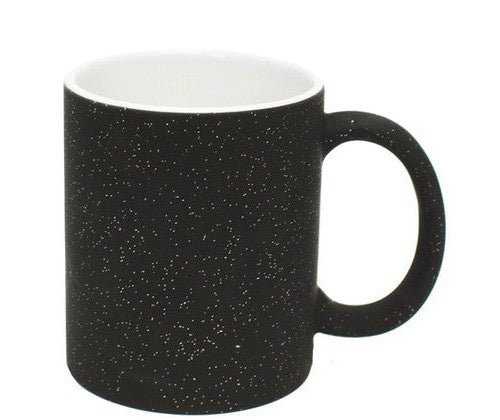 TAZA MÁGICA GLITTER FONDO BLANCO 11oz