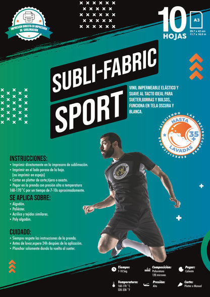 SUBLI-FABRIC SPORT A3 (IMPRIMIBLE)