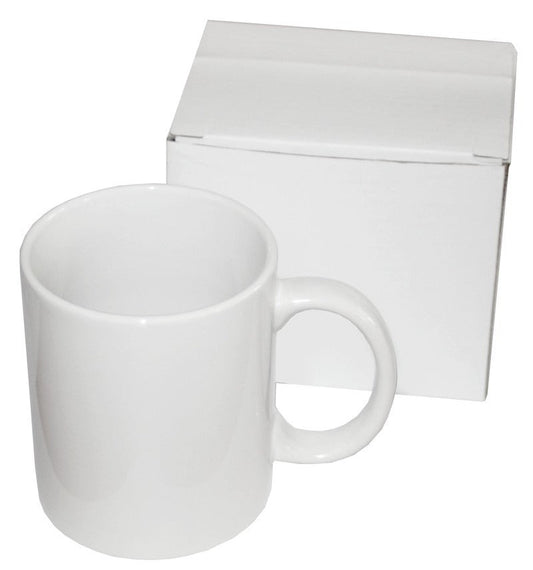 TAZA BLANCA CON CAJA AA 11oz